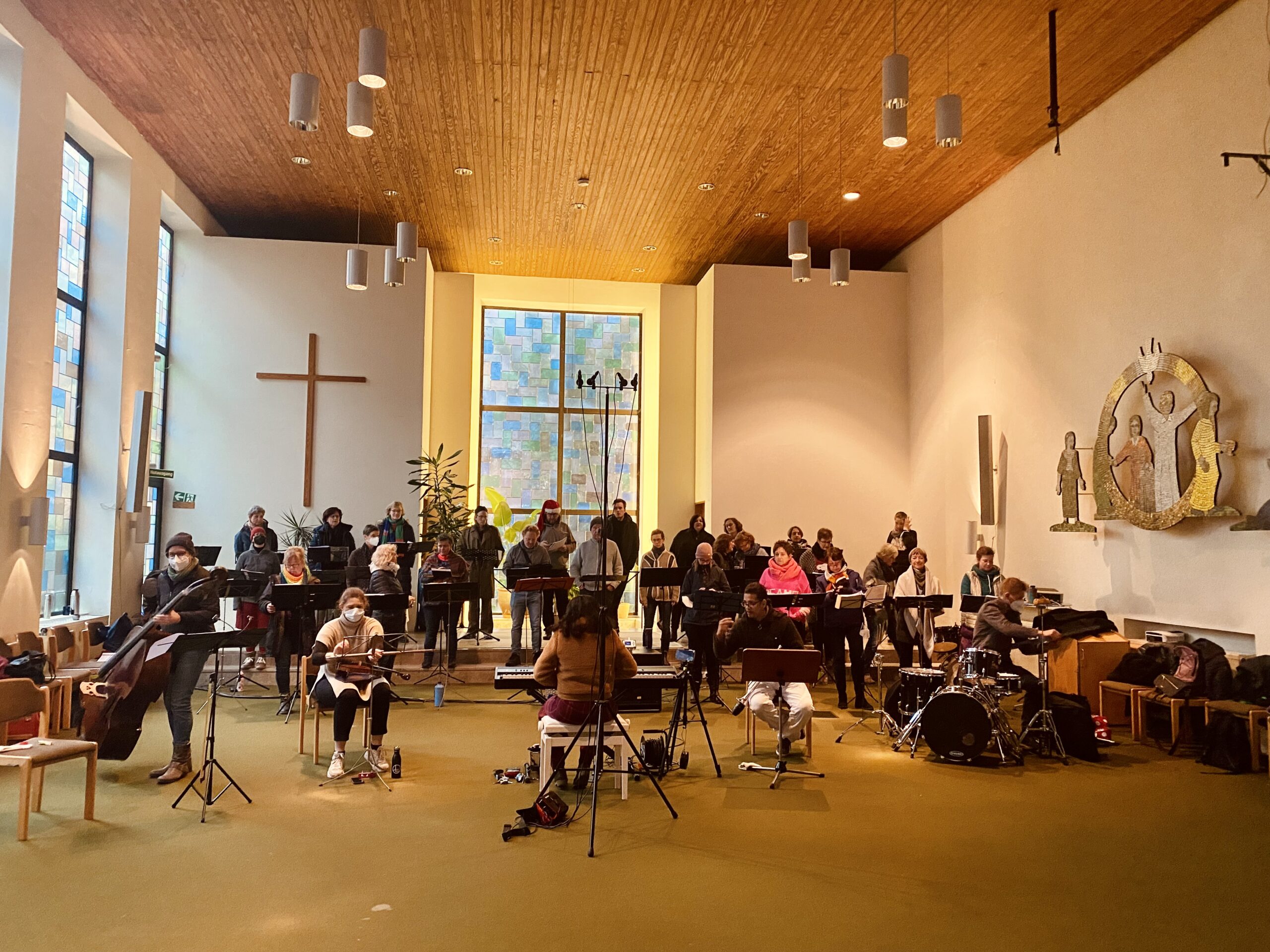 Chorprobe der Singing Sues in der Josua Kirche Hamburg